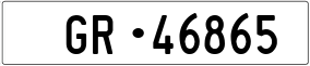 Trailer License Plate